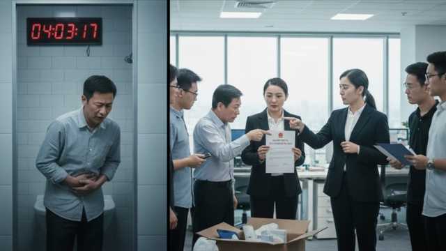 중국 법원이 장시간 화장실을 이용한 직원에 대한 해고가 정당하다고 판단했다. 사진은 기사 내용을 AI(인공지능)에 제공해 만든 이미지./사진=구글 제미나이